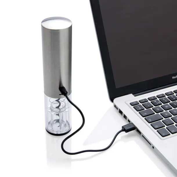  Electric wine opener - USB rechargeable - XD Collection Grey 