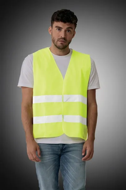  GRS recycled PET high-visibility safety vest - XD Collection Yellow 