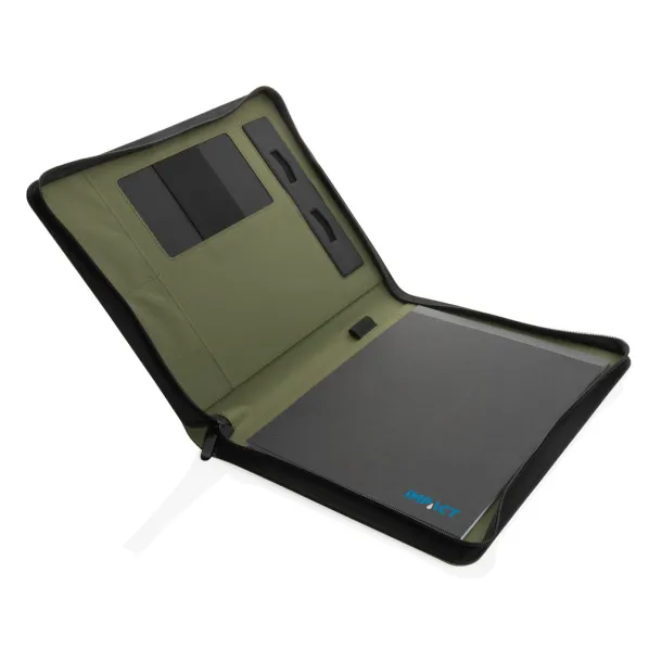  Impact Aware™ deluxe 300D tech portfolio with zipper - XD Collection Green 