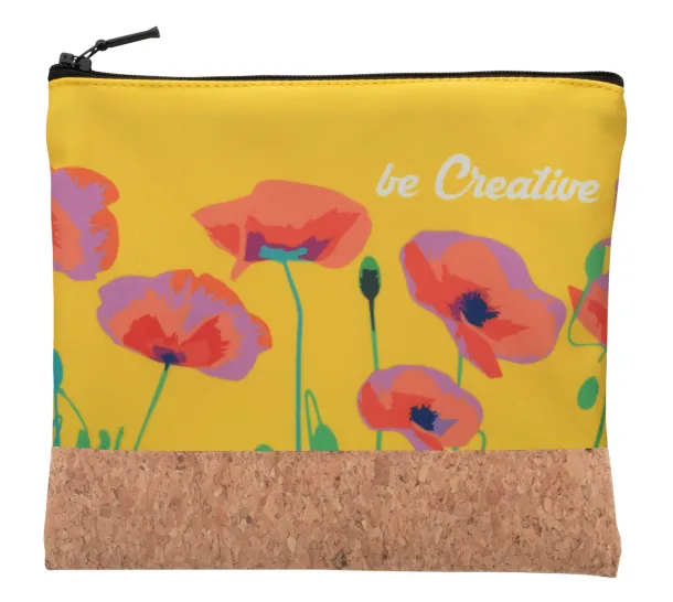 CreaBeauty Cork M custom cosmetic bag Black Natural