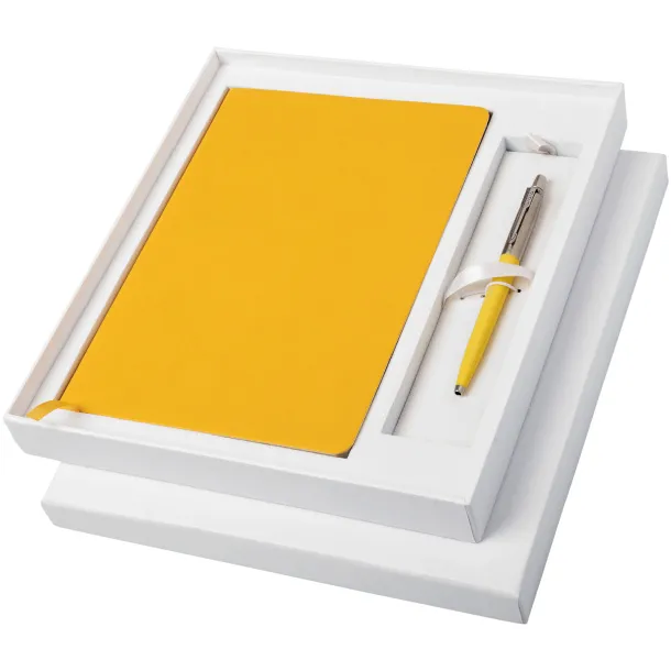 Classic notebook and Parker pen gift set - Parker White