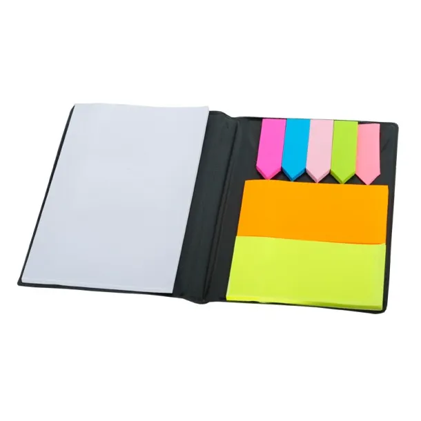 ENCHANT set of sticky notes and notebook Black