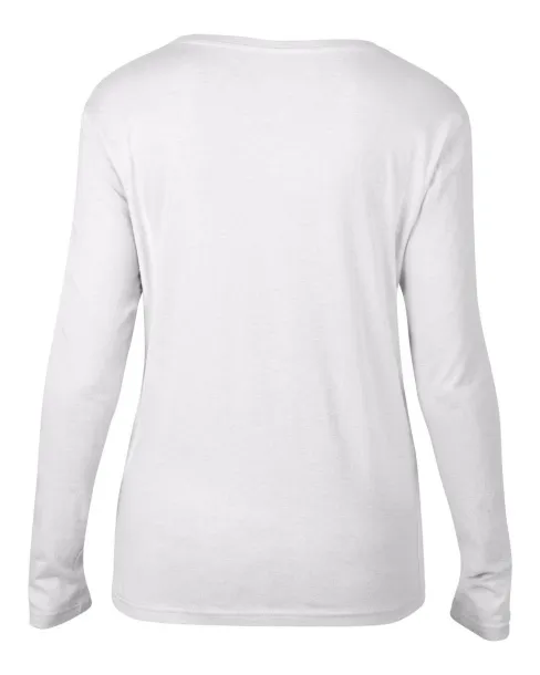  WOMEN’S FEATHERWEIGHT LONG SLEEVE SCOOP TEE - Anvil White