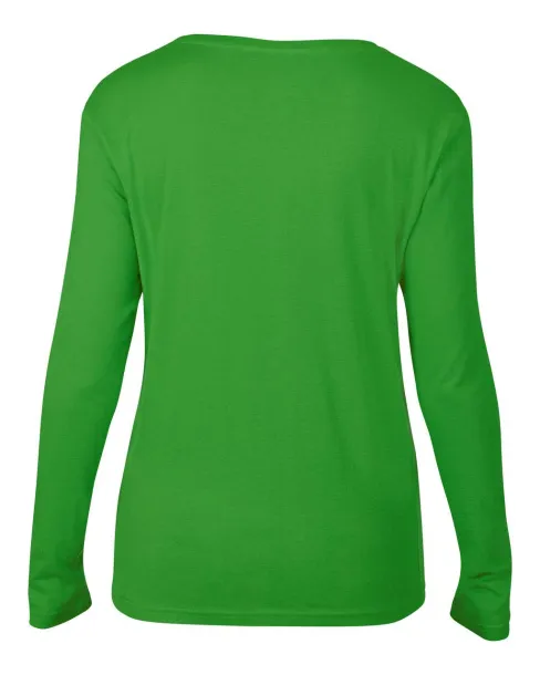  WOMEN’S FEATHERWEIGHT LONG SLEEVE SCOOP TEE - Anvil Green Apple