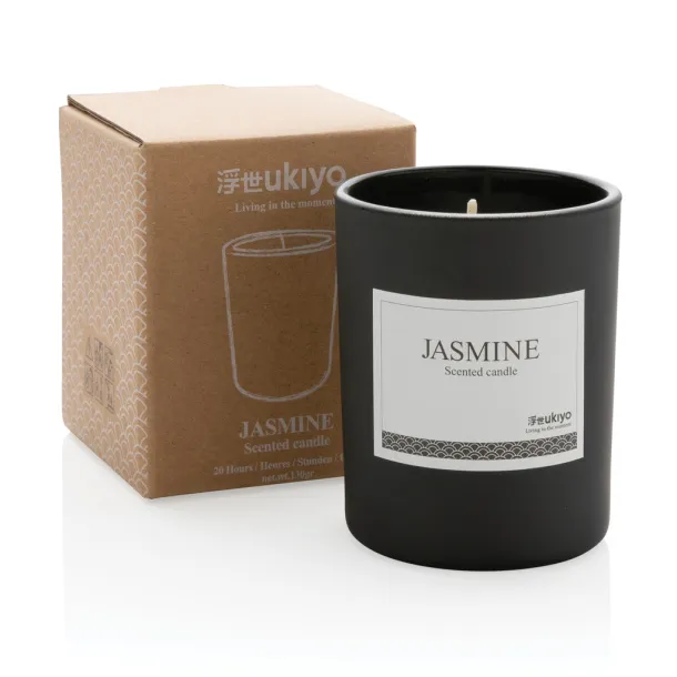  Ukiyo small scented candle in glass - Ukiyo Black 