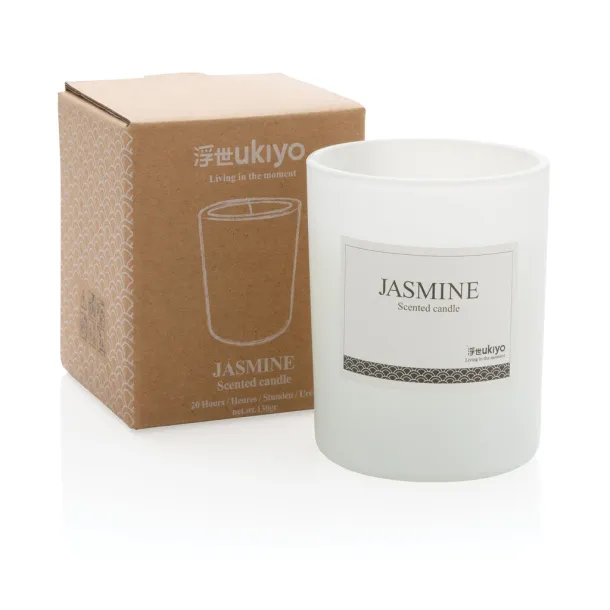  Ukiyo small scented candle in glass - Ukiyo White 