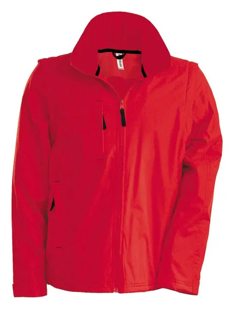  SCORE - DETACHABLE-SLEEVED BLOUSON JACKET - Kariban Red Black