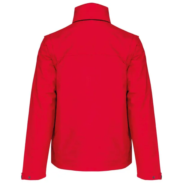  SCORE - DETACHABLE-SLEEVED BLOUSON JACKET - Kariban Red Black