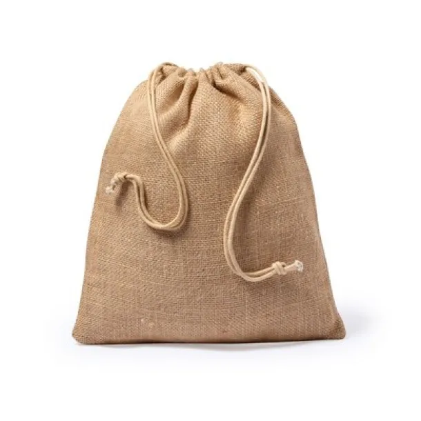  Big jute drawstring bag neutral