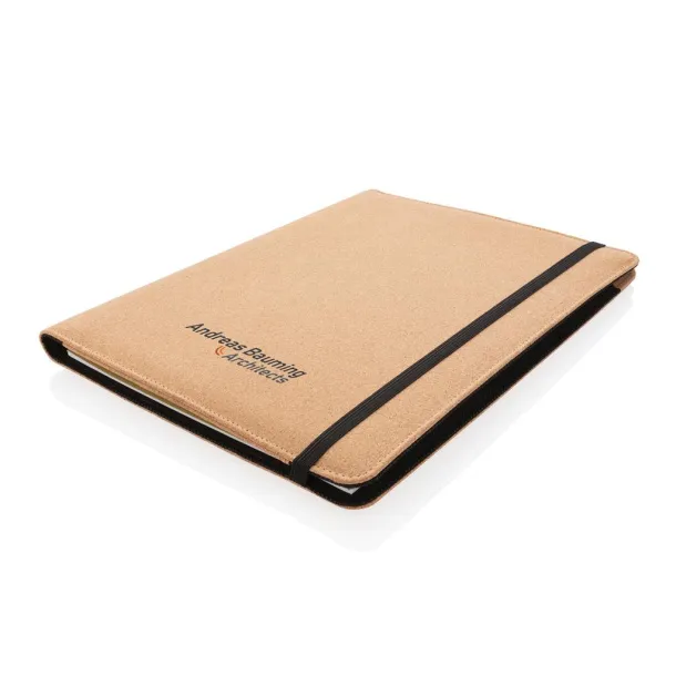  Deluxe cork portfolio A4 with pen - XD Collection brown 