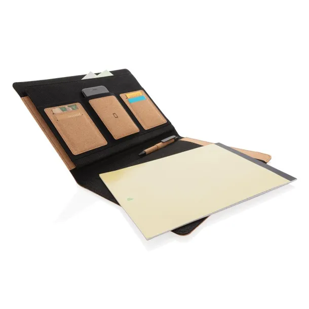  Deluxe cork portfolio A4 with pen - XD Collection brown 