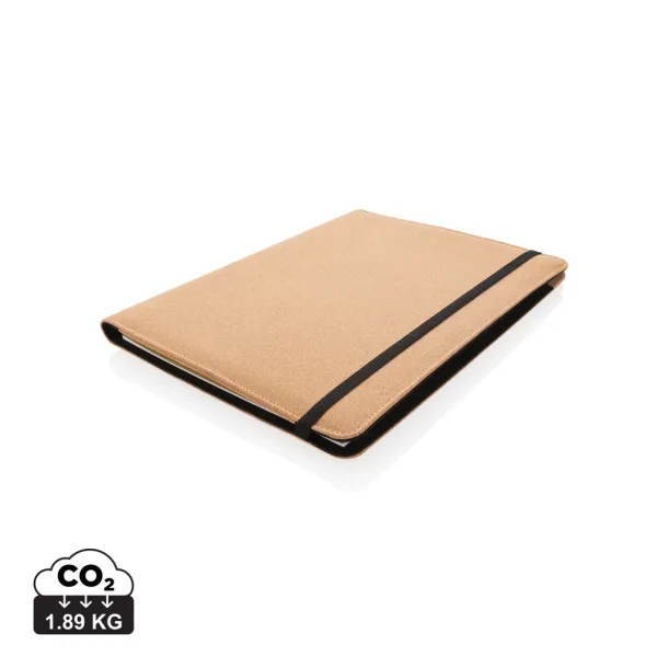  Deluxe cork portfolio A4 with pen - XD Collection brown 