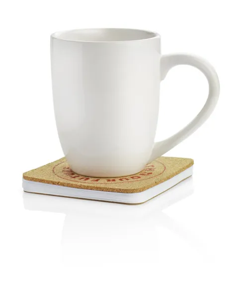 MAT Notepad - coaster naturalny MAT Notepad - coaster naturalny