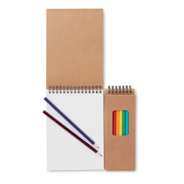 COLOPAD Colouring set with notepad Beige