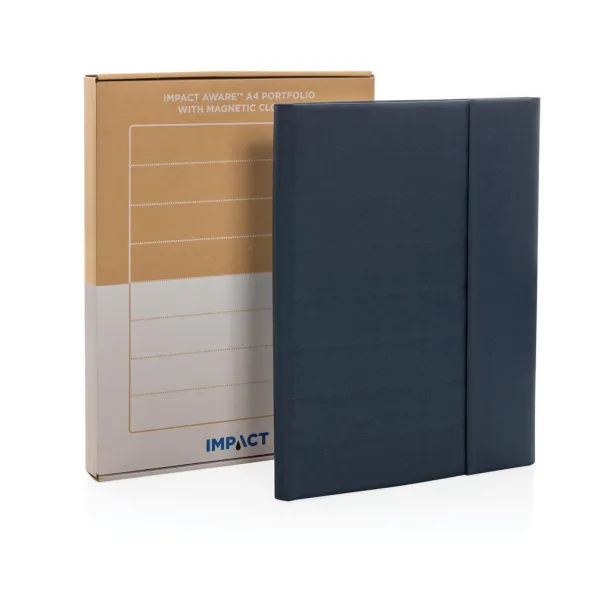  Impact Aware™ A4 portfolio with magnetic closure - XD Xclusive Navy Blue 