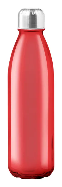 Sonma staklena sportska boca, 650 ml Crvena