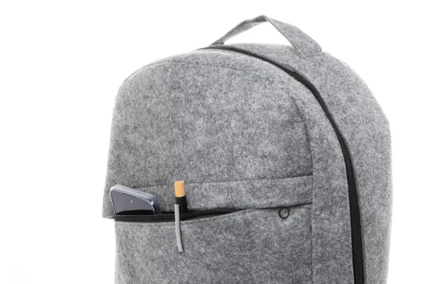 Refelt Back RPET felt backpack Grey