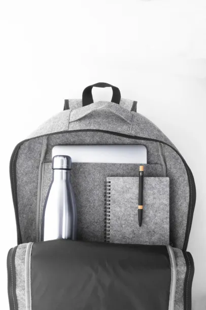 Refelt Back RPET felt backpack Grey