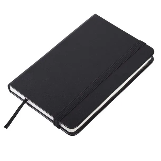 ASTURIAS notebook with squared pages 130x210 / 160 pages Black