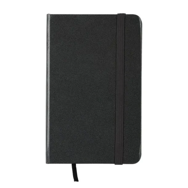 ASTURIAS notebook with squared pages 130x210 / 160 pages Black