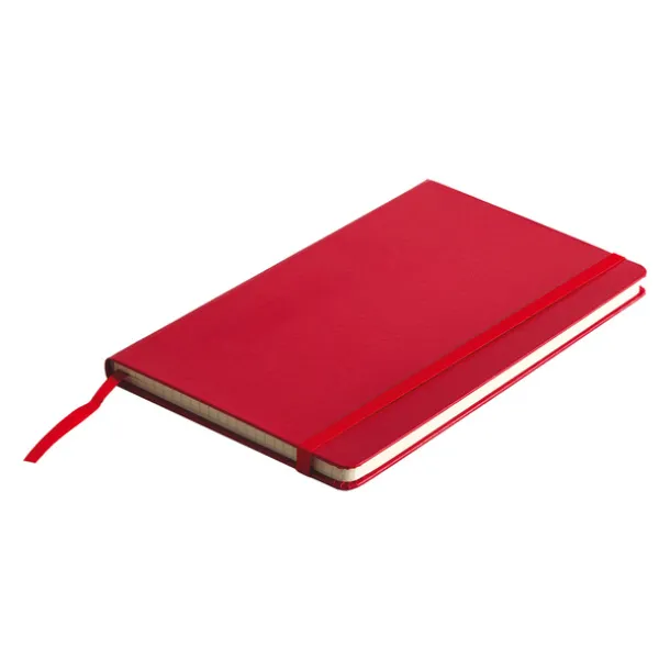 ASTURIAS notebook with squared pages 130x210 / 160 pages Red