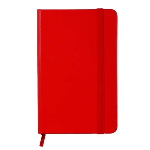 ASTURIAS notebook with squared pages 130x210 / 160 pages Red