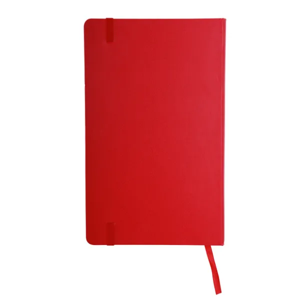 ASTURIAS notebook with squared pages 130x210 / 160 pages Red