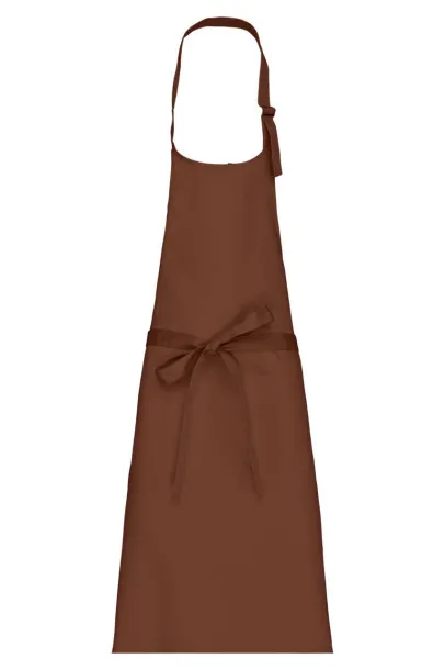  POLYCOTTON APRON WITHOUT POCKET - Kariban Chocolate