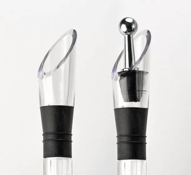 BLANC Wine chiller with pourer Srebrna