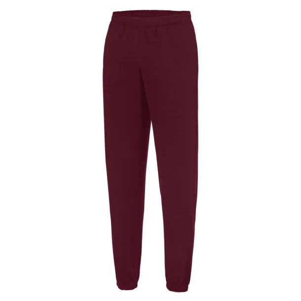  COLLEGE CUFFED JOGPANTS - Just Hoods Burgundy