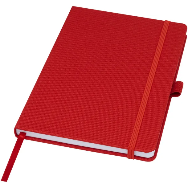 Honua notes od recikliranog papira s omotom od recikliranog PET -a, A5 - Marksman Crvena