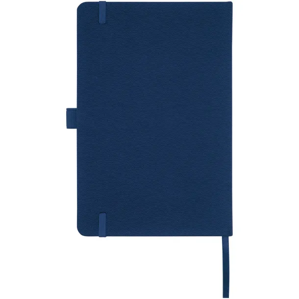 Honua A5 recycled paper notebook with recycled PET cover - Marksman Navy Blue