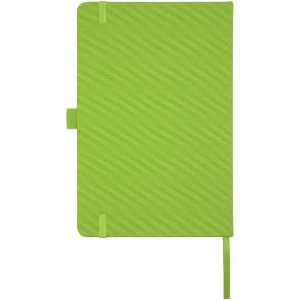 Honua A5 recycled paper notebook with recycled PET cover - Marksman Lime green