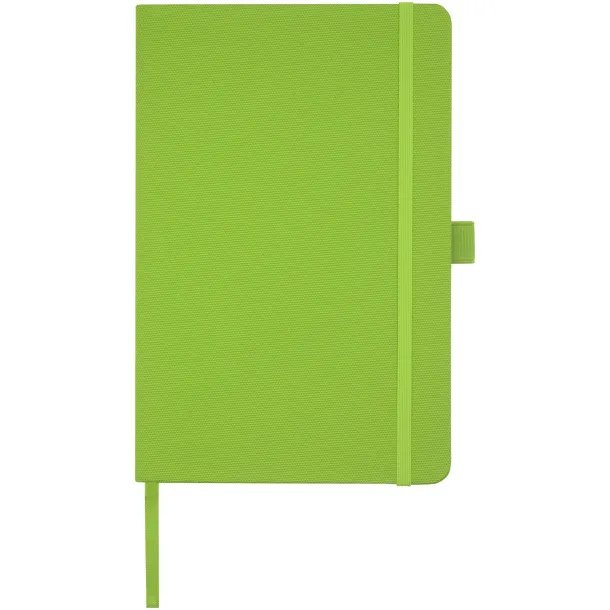 Honua A5 recycled paper notebook with recycled PET cover - Marksman Lime green