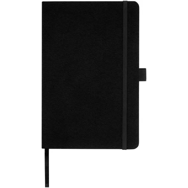 Honua A5 recycled paper notebook with recycled PET cover - Marksman Solid black