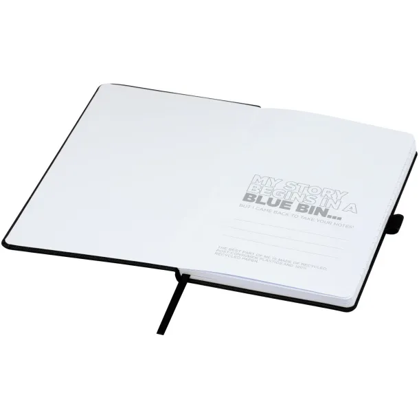 Honua A5 notes od recikliranog papira s omotom od recikliranog PET -a - Marksman Crna