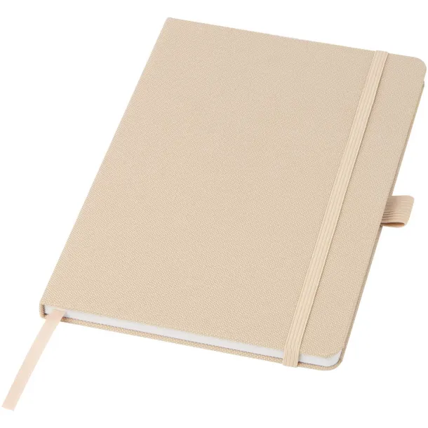 Honua A5 recycled paper notebook with recycled PET cover - Marksman Oatmeal