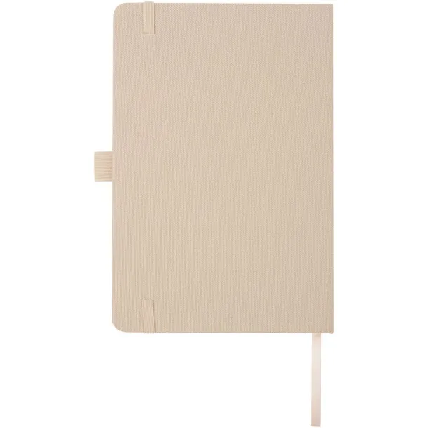 Honua A5 recycled paper notebook with recycled PET cover - Marksman Oatmeal