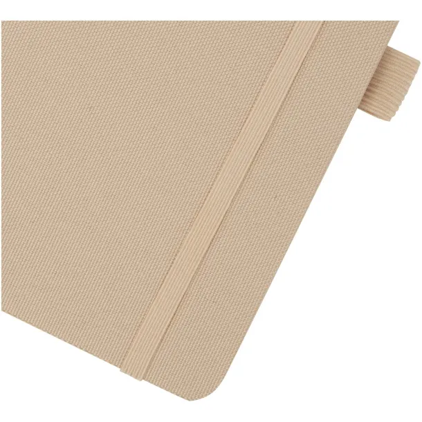 Honua A5 recycled paper notebook with recycled PET cover - Marksman Oatmeal