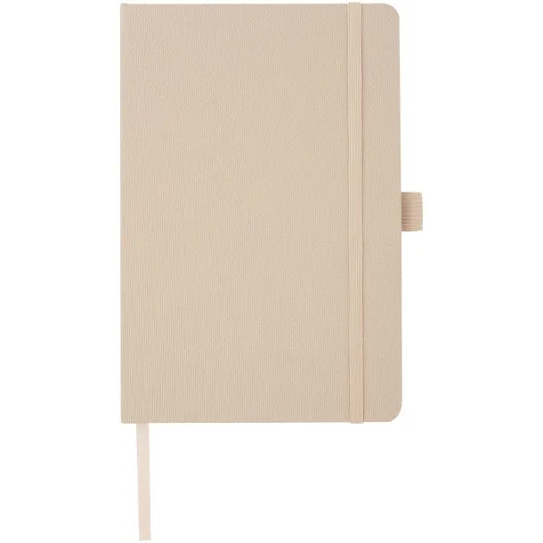 Honua A5 recycled paper notebook with recycled PET cover - Marksman Oatmeal