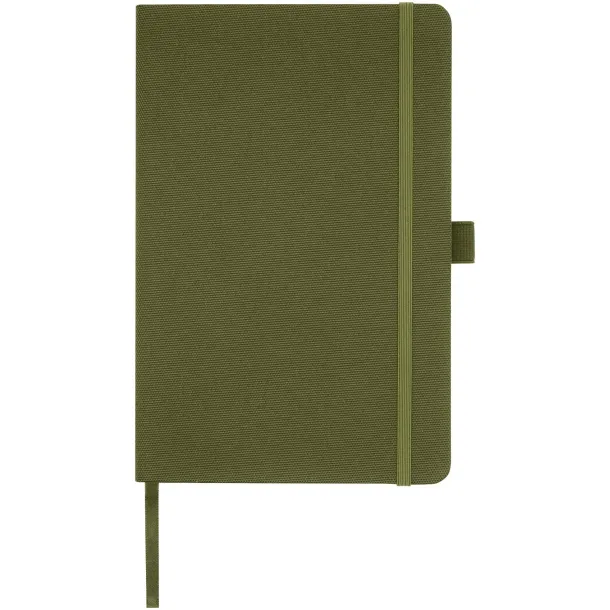 Honua A5 recycled paper notebook with recycled PET cover - Marksman Forest green