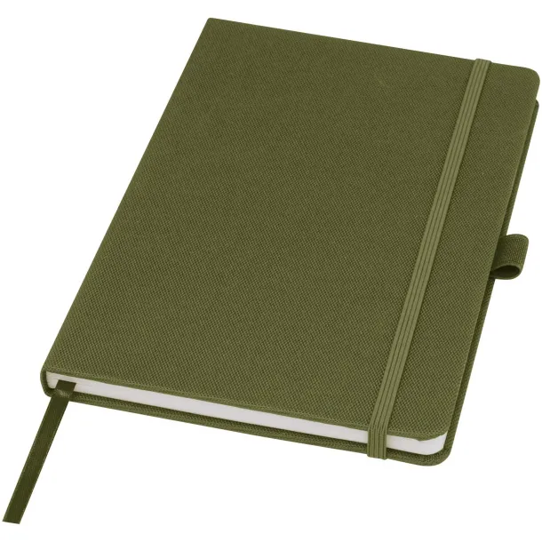 Honua A5 recycled paper notebook with recycled PET cover - Marksman Forest green