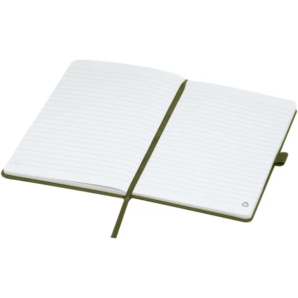 Honua A5 recycled paper notebook with recycled PET cover - Marksman Šumski zelena