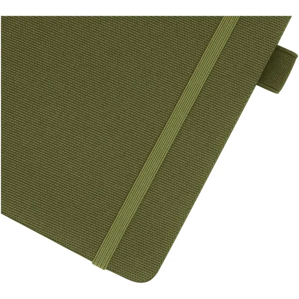 Honua A5 recycled paper notebook with recycled PET cover - Marksman Forest green