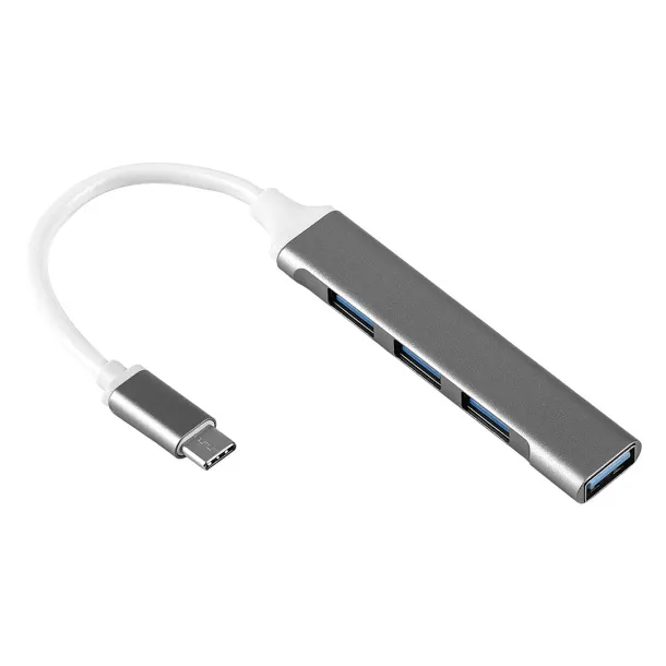 PIVOT USB hub s 4 ulaza - PIXO Tamnosiva