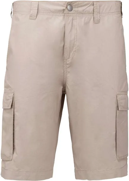  MEN'S LIGHTWEIGHT MULTIPOCKET BERMUDA SHORTS - Kariban Beige