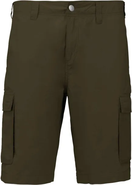  MEN'S LIGHTWEIGHT MULTIPOCKET BERMUDA SHORTS - Kariban Khaki