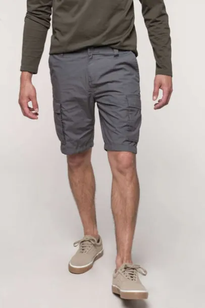  MEN'S LIGHTWEIGHT MULTIPOCKET BERMUDA SHORTS - Kariban Light Charcoal