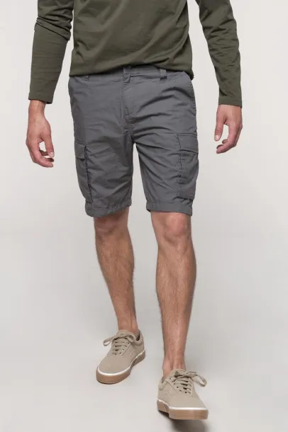  MEN'S LIGHTWEIGHT MULTIPOCKET BERMUDA SHORTS - Kariban Light Charcoal