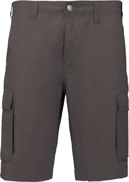  MEN'S LIGHTWEIGHT MULTIPOCKET BERMUDA SHORTS - Kariban Light Charcoal